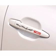 door handle car sticker vinyl decal racing development trd logo for toyota unbranded car stickers trd door stickers