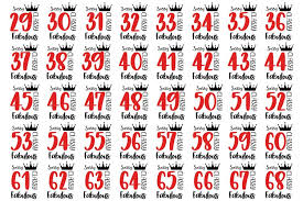 Download Birthday Mother And Grand Mother Svg To 29 70 Years Svg 1271631 Cut Files Design Bundles