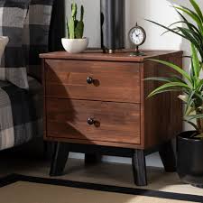 5 years warranty on purchase of any beds. Calla Modern And Contemporary Oak Finished 2 Drawer Wood Nightstand Overstock 30126783