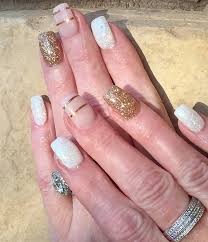 White and gold nails with zulay 💅😍😁. Day 11 White And Gold Nail Art 365 Days Of Nail Art Nails Magazine