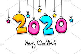 2020 Cartoon New Year Number Sketch New Year Cartoon Happy New Year Images New Year Images