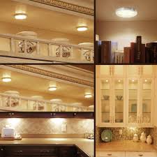3 Led Puck Lights Under Cabinet Kit 6w 510lm 3000k Le Led Puck Lights Led Under Cabinet Lighting Puck Lights
