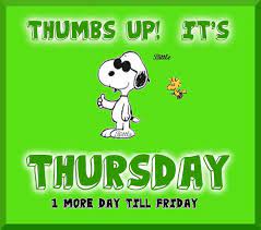 Happy thursday charlie brown and snoopy lovethispic offers happy thursday charlie brown and snoopy pictures, photos & images, to be used on facebook, tumblr, pinterest, twitter and other websites. Snoopy Thursday Quotes Quotesgram
