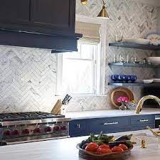 Enjoy your creative streak to create a #bluebacksplash that reflect you unique blue style! Kitchen Design Decor Photos Pictures Ideas Inspiration Paint Colors And Remodel Pag Blue Kitchen Cabinets Navy Blue Kitchen Cabinets Kitchen Renovation