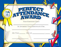 Children's missions rotation conference plan. Perfect Attendance Certificate Clipart