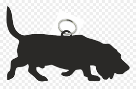 Download Clothing Shoes Accessories Long Haired Dachshund Keychain Silhouette Flashlights