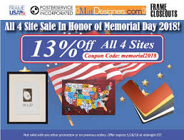 Enjoy 13 Off All Online Orders From Any Of Our Four Sites In Honor Of Memorial Day Frames Posters Framing Mats And Frame Frame Usa Wholesale Frames Frame