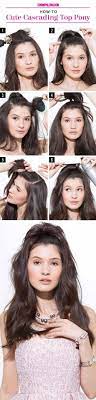 Put it high up into a ponytail, fasten with an elastic and take a few strands at the hairline out, to complete the look. How To Get The Perfect Half Up High Ponytail