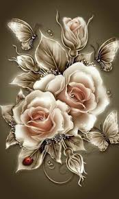 Illustrazione circa scheda femminile di buon compleanno con i fiori e le farfalle nel giardino e ?buon compleanno!? Rose E Farfalle Carta Da Parati A Fiori Sfondi Floreali Rose Belle