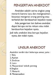 Maybe you would like to learn more about one of these? Siap Ajar Kelas X Anekdot