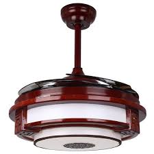 Blue rudder shade flush light contemporary led metal flush mount lamp with frosted glass shade for children room. Quaint Led Ceiling Fan With Foldable Blades Chrome And Rosewood Liked On Polyvore Featuring Led Ceiling Fan Wooden Ceiling Fans Ceiling Fan With Light