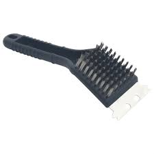 You can get the free (don't pay for it) brush here: Charcoal Gas Bbq Grill Brush Copper Wire