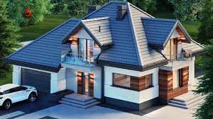 Spacious, upscale contemporary with multiple second floor balconies. 42 Beautiful Small Villa Design Plan Beautiful House Design Youtube