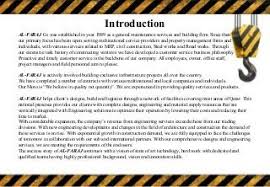 Construction Company Profile Template