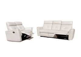 Maybe you would like to learn more about one of these? White Italian Leather Manual Recliner Sofa Loveseat Set 2pcs Contemporary Esf 8501 Esf 8501w Sofa Set 2