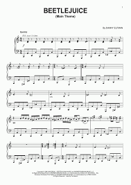 From bojo's more spooky than you can shake a chain at mix tape 2013 by bojo. Beetlejuice Piano Sheet Music Onlinepianist
