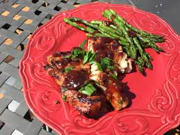 Hoisin Glazed Grilled Pork Tenderloin With Lemon Miso Grilled Asparagus Kitchen Hack