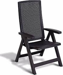 allibert chaise de jardin inclinable montreal graphite 222971 garden chairs patio seating outdoor chairs