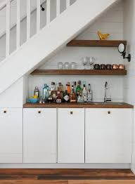 37 Clever Ideas To Make Use Of Your Under Stairs Browsyouroom Stairs In Kitchen Bar Under Stairs Home Wet Bar
