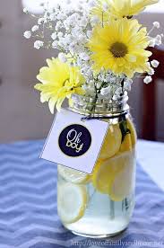 101 Easy To Make Baby Shower Centerpieces Baby Shower Yellow Sunshine Baby Showers Yellow Baby Shower Decorations