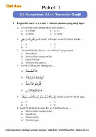 Soal uas pai kelas 4 semester 1 kurikulum 2013 revisi 2018. Download Soal Uas Ganjil Pendidikan Agama Islam Kelas 4 Semester 1 2015 2016 Rief Awa Blog