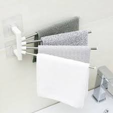 A paper towel holder is a necessity in any kitchen. Flyngo Self Adhesive Stainless Steel 180 Degree Rotating 4 Arm Towel Holder For Washbasin Napkin Hanger For Kitchen Towel Bar Rack For Bathroom White Towel Holder Price In India Buy Flyngo