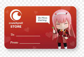 After a couple months of saving and organising the channel, we thought this would be a great way of celebrating. Crunchyroll Store Gift Card Crunchy Roll Gift Certificate Hd Png Download 1444x1444 6792281 Pngfind