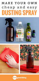 How To Make A Cheap All Natural Dusting Spray Dusting Spray Cleaning Hacks Cleaning