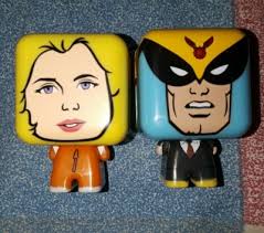 LOT 2 Carl's Jr Hardees 2021 Adult Swim Toy Figures Harvey Birdman Debbie  2”