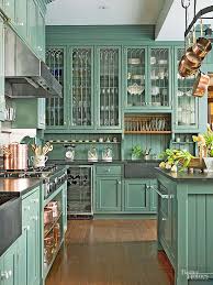 Kitchen Cabinet Details That Wow Green Kitchen Cabinets Glass Fronted Kitchen Cabinets Kitchen Remodel