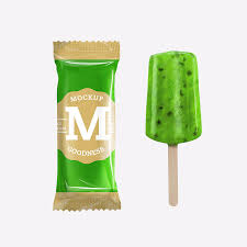Download Packreate Lime Ice Cream Bar Popsicle Psd Mock Up