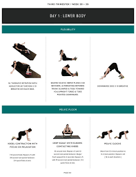 Third Trimester Recommendations And Sample Workout Expecting And Empowered Third Trimester Trimester Third Trimester Workout