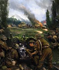 Normandy 1944 By Mitchellnolte Combat Art Military Artwork World War Two