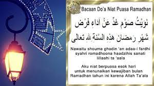 Bacaan Niat Berpuasa Ramadan Yang Benar Dan Artinya Youtube