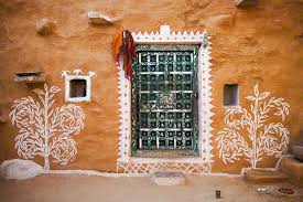 Pin By Deb Dell On Murals Home Wall Painting Village House Design Indian Wall Art
