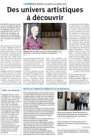 À partir de notre annuaire et map, vous pourrez retrouver l'ensemble de vos professionnels thur doller. Revue De Presse Ateliers Ouverts