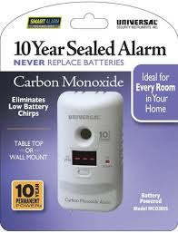 Your carbon monoxide detector, if properly installed five feet from the floor, will detect any form of gas, which will cause it to sound. Universal Security Battery Powered Carbon Monoxide Alarm At Menards