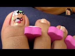 Read more pedicure diseños flores facil : Decoracion De Unas Facil Easy Nail Decoration Youtube Toe Nail Art Toe Nails Nails