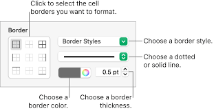 For example a value of 1 to 5 will be a color green line then it goes down to 5 to 4 the color will be red. Change Table Gridlines And Colors In Numbers On Mac Apple Support