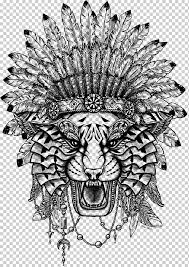 Resumen del libro tigre blanco. Leon Libro Para Colorear Mandala Tigre Adulto Shere Khan Nino Simetria Monocromo Png Klipartz