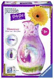 The pintoo vase jigsaw puzzle is a combination that uses both ideas. Ravensburger 3d Puzzles Girly Girl Edition Flower Vase With Unicorns Multi Color 216 Pieces Buy Online In Andorra At Andorra Desertcart Com Productid 64658724