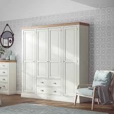 Clement Quad Wardrobe Oak Pebble By Brewers Home Wardrobe Brewers Home Yatak Odasi Mobilya Takimlari Ic Tasarim Degistirilmis Mobilyalar