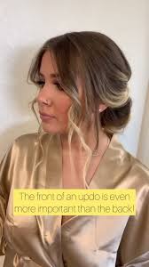Updo with Hair Strands in Front