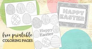Download your chosen printable from the list below, and print onto thick paper or thin card. Free Printable Easter Coloring Sheets Paper Trail Design