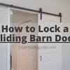 Sliding barn door for small bathroom. 1