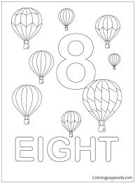 Search through more than 50000 coloring pages. The Eight Hot Air Balloons Coloring Pages Numbers Coloring Pages Coloring Pages For Kids And Adults