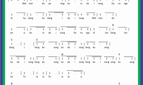 Not Angka Lagu Sengko Sengko Sekitar Musik