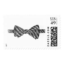 Black And White Striped Bow Tie Black Striped Bow Tie Watercolor Postage Stamp Zazzle Com Black Stripes Black Gift Stylish Gifts