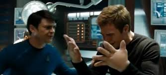 Image result for captain kirk throws finger