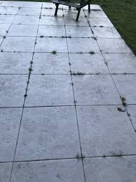 Terrasse Garten Vorplatz Wintergarten Vorplatz Unkraut Gras